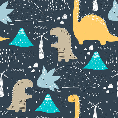 Cartoon Dinosaurs Wall Mural