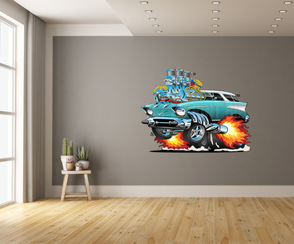 Car Art 57 Nomad Cartoon Hotrod 2 Wall Decal