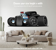 Car Art Cartoon Hotrod 6 Coupe Wall Decal