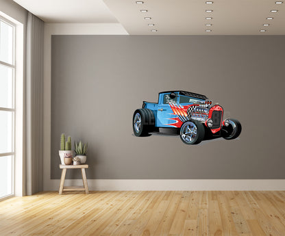 Car Art Cartoon Hotrod 7 Wall Decal
