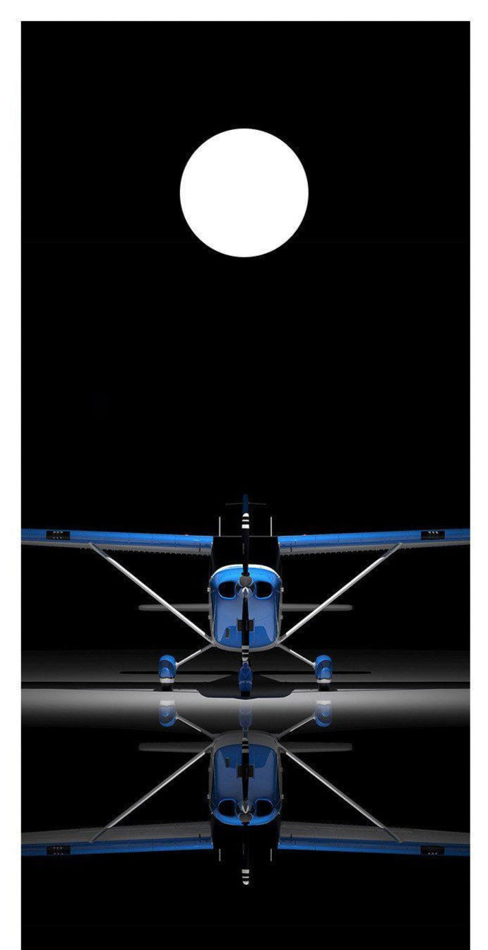 Cessna Mirror Image Airplane Corn hole Wrap decal sticker