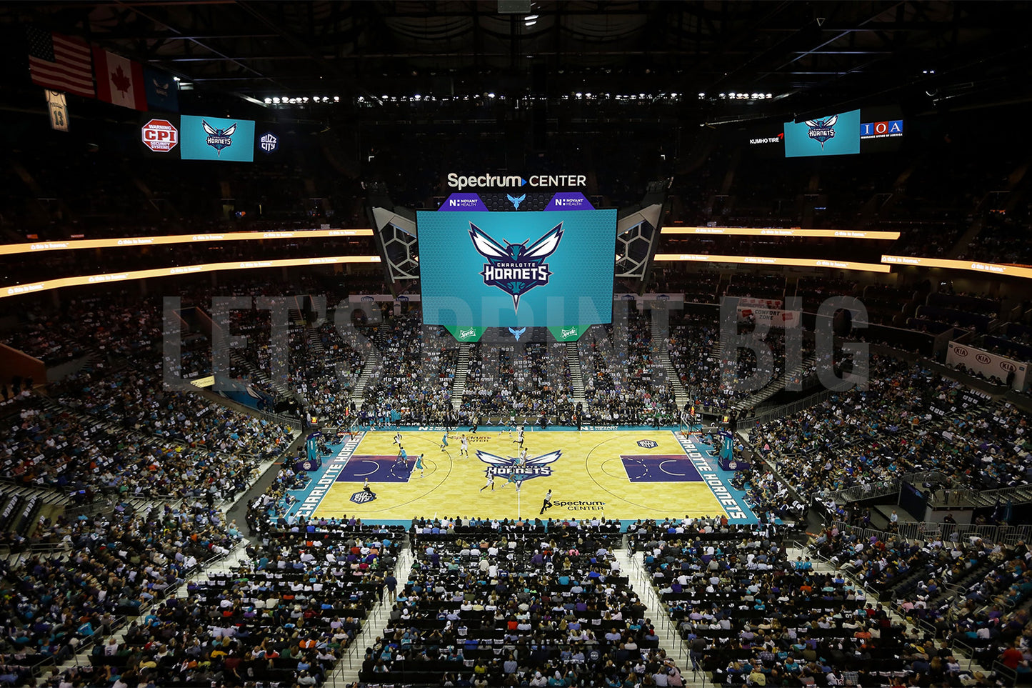 Spectrum Center Basketball Arena Wall Mural