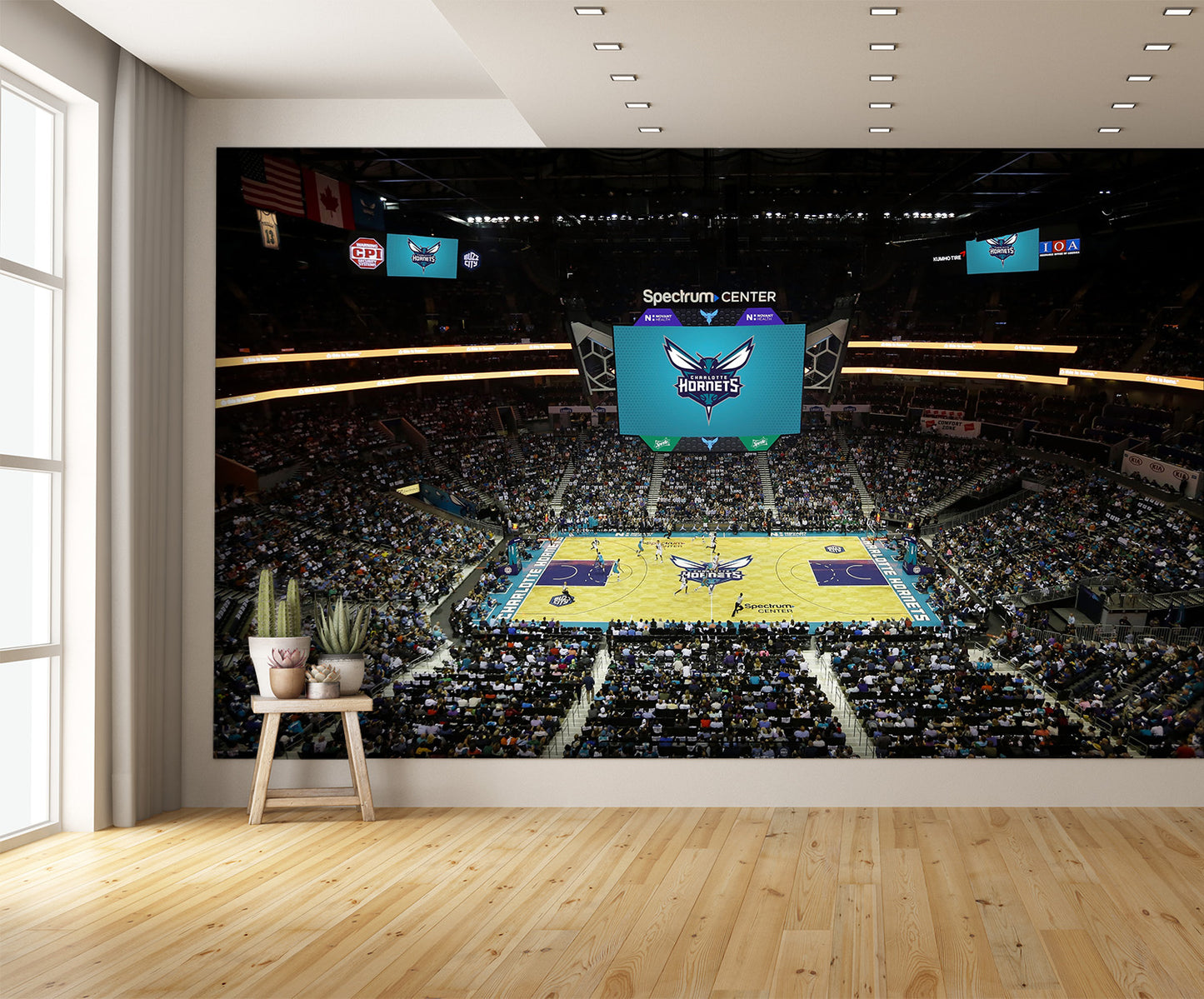 Spectrum Center Basketball Arena Wall Mural