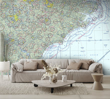 Aeronautical Chart Charlotte Wall Mural