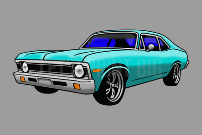 Car Art Nova Vector 2 Angle Wall Decal