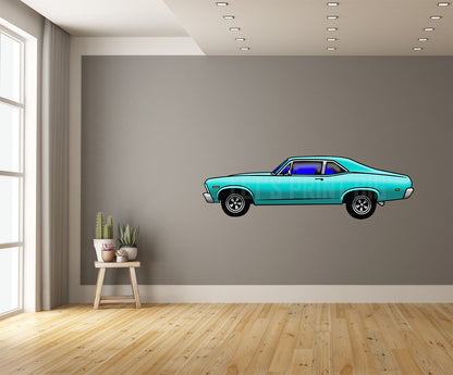 Car Art Nova Vector 3 Side Wall Decal