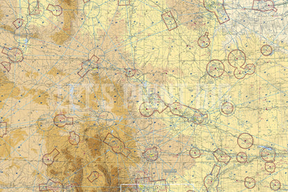 Aeronautical Chart Cheyenne Wall Mural