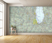 Aeronautical Chart Chicago Wall Mural
