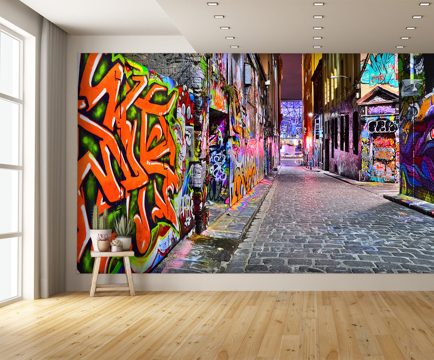 Colorful Graffiti Artwork in Melbourne Wall Mural