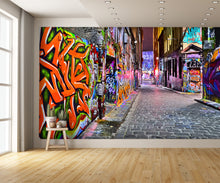 Colorful Graffiti Artwork in Melbourne Wall Mural