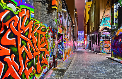 Colorful Graffiti Artwork in Melbourne Wall Mural
