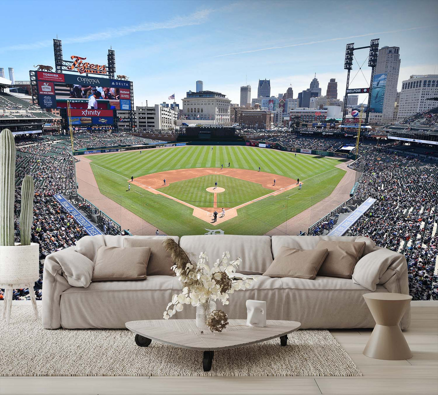 Detroit Tigers Wallpaper Baseball Diamond