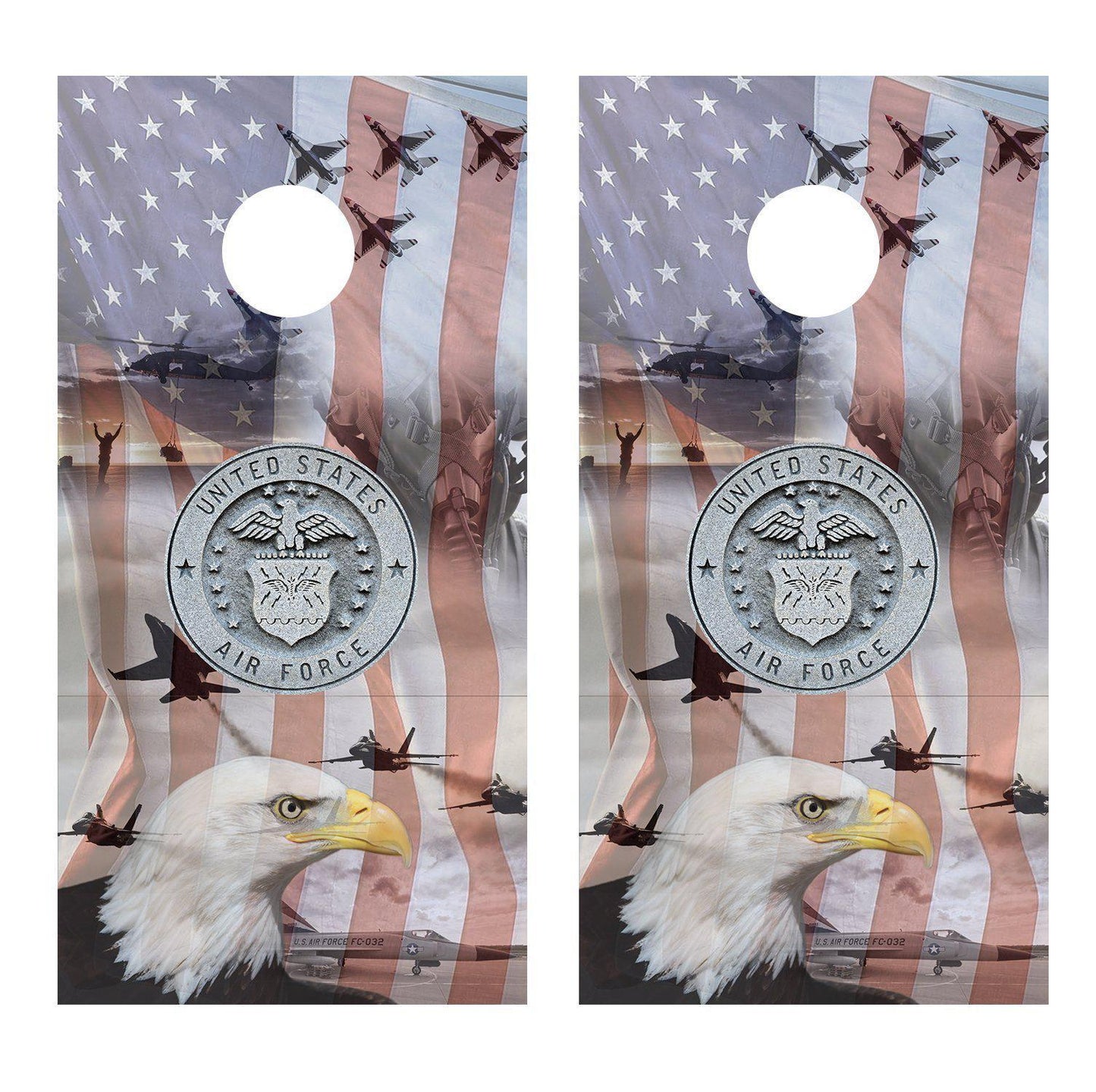US Air Force Corn Hole Board Decal Wrap