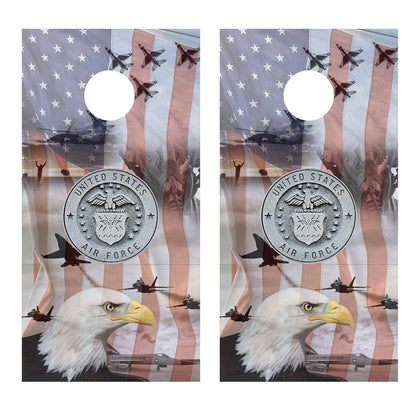 US Air Force Corn Hole Board Decal Wrap