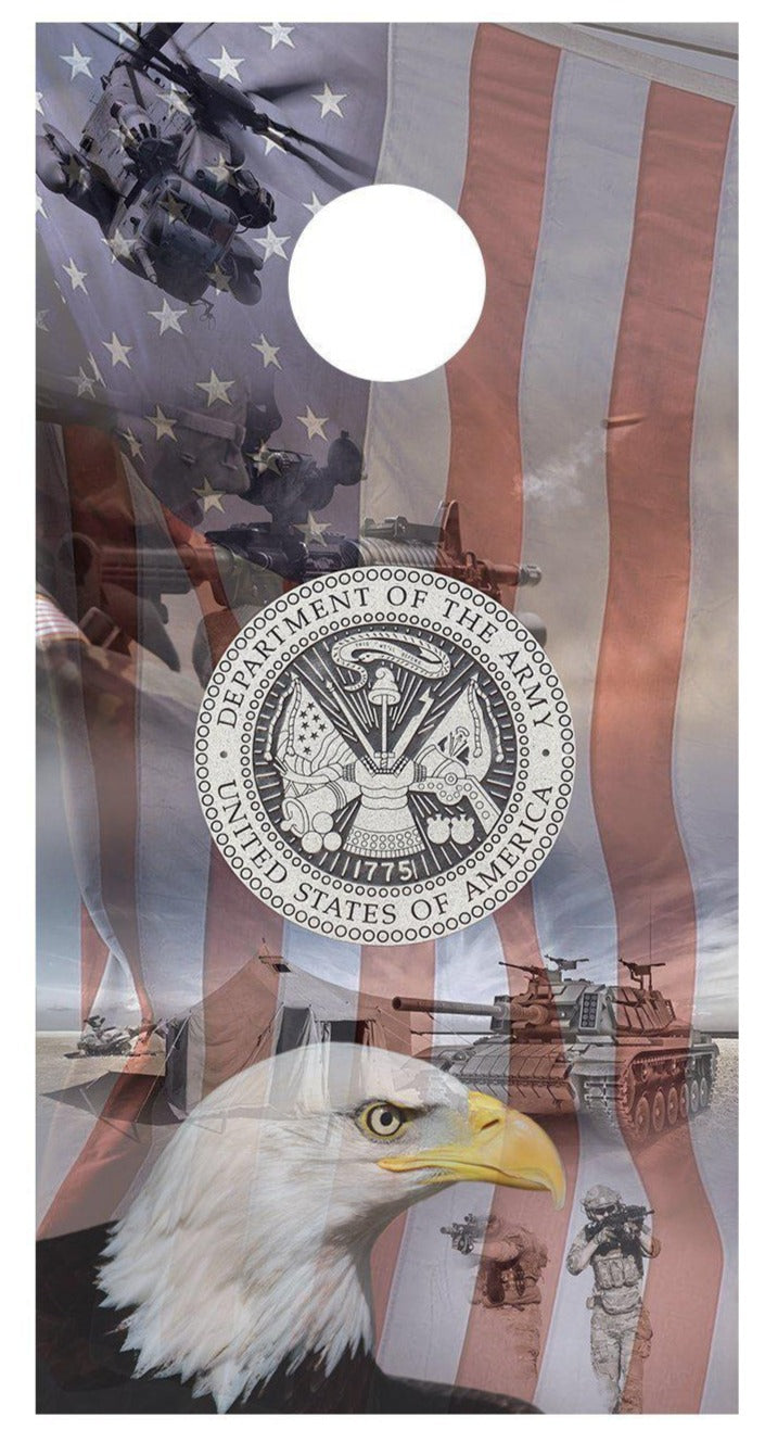 US Army Cornhole Board Decals Bean Bag Toss