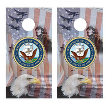 US Navy Corn hole Board Decal Wrap