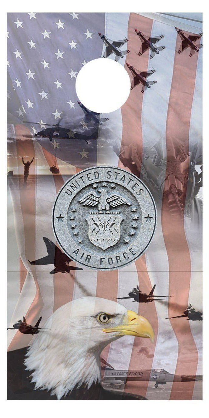 US Air Force Corn Hole Board Decal Wrap