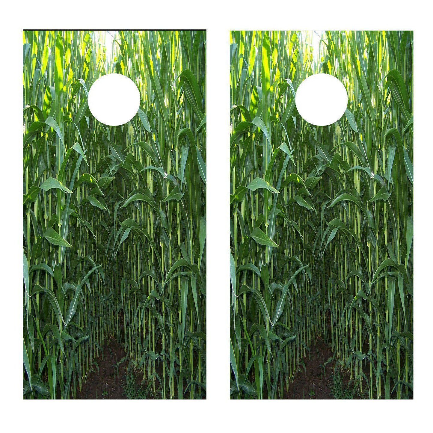 Corn Rows Design B CornHole Graphics Board Decal Wrap - Let's Print Big