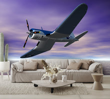 wall mural view on wall