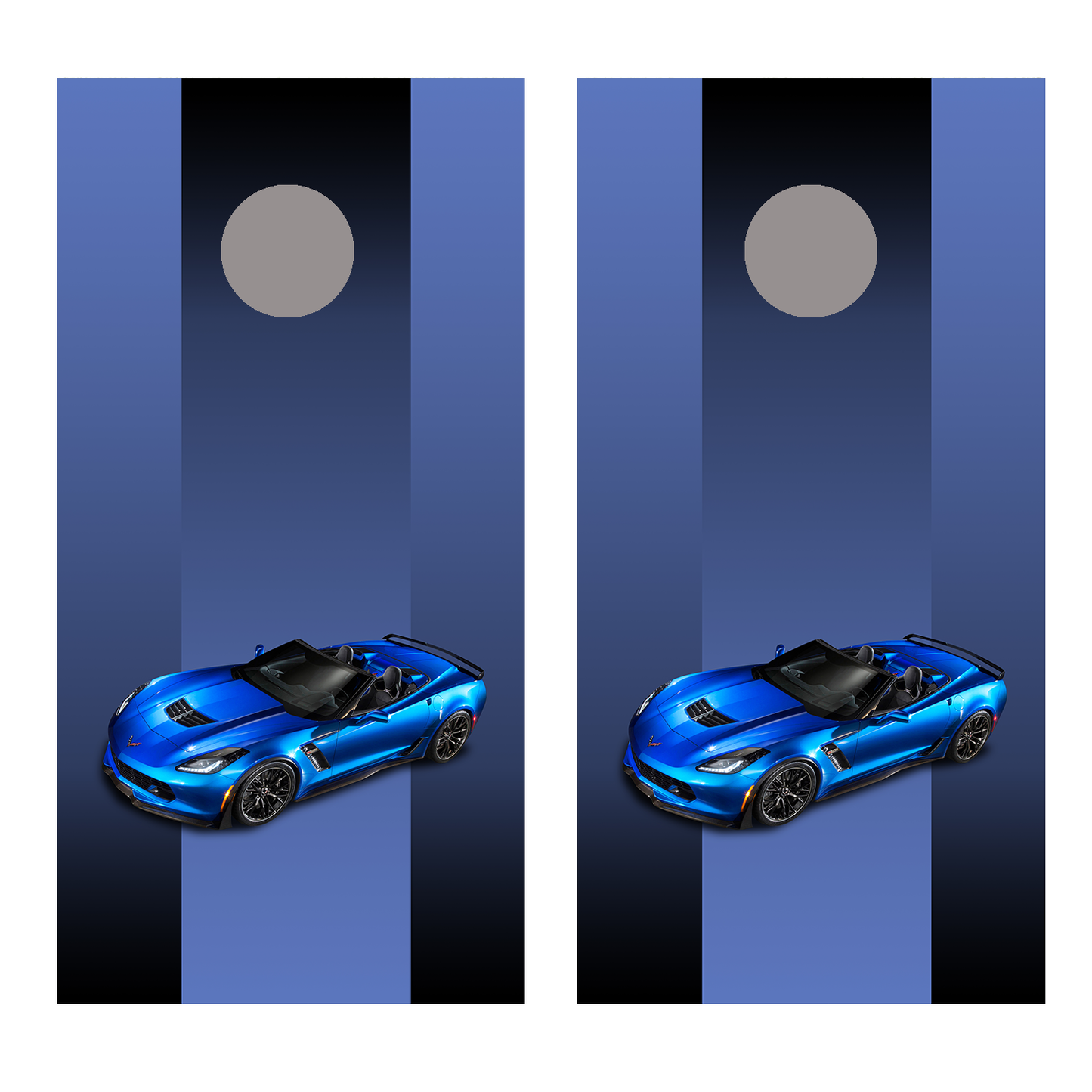Corvette Design A Corn Hole Decal Wrap