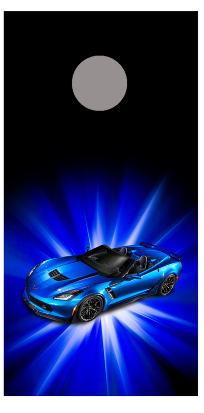Corvette Design C Corn Hole Decal Wrap