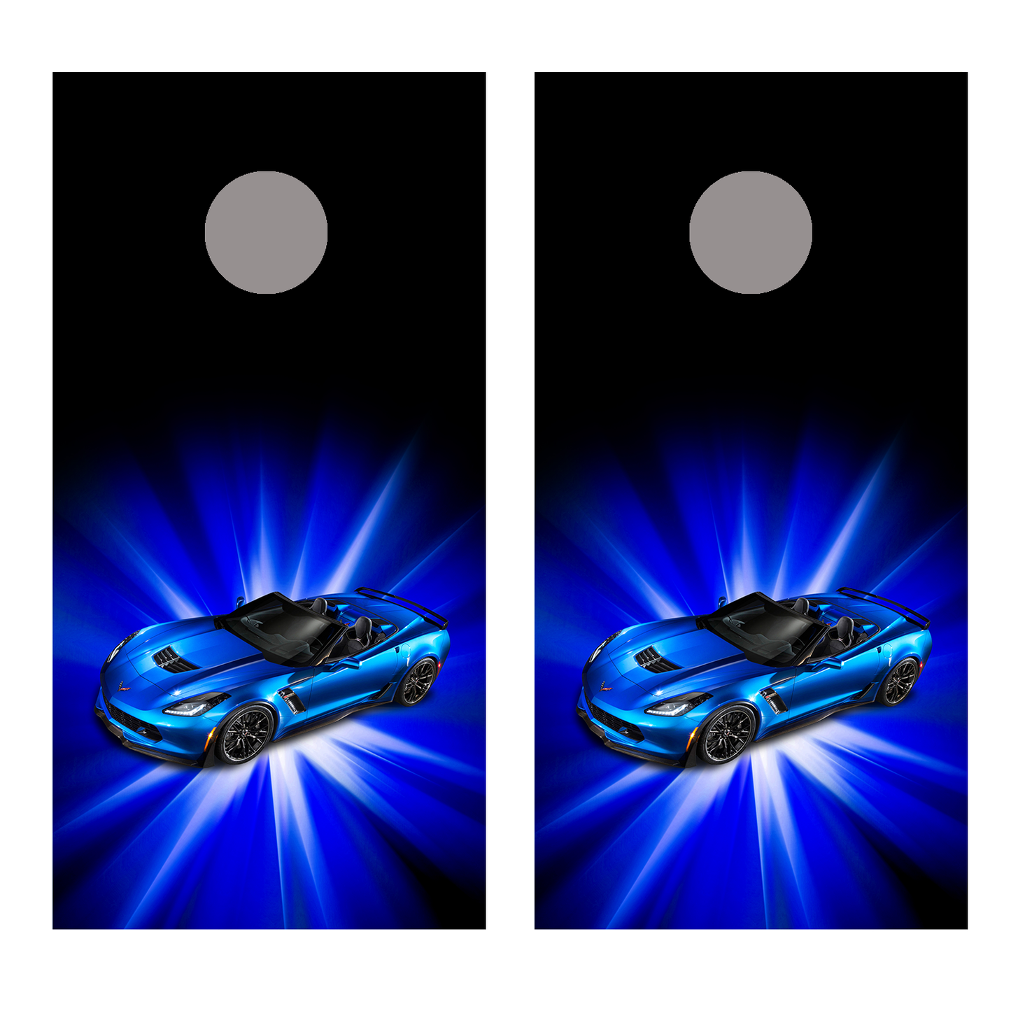 Corvette Design C Corn Hole Decal Wrap