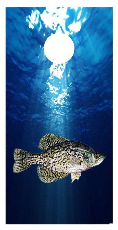 Crappie Fishing No Lettering Cornhole Board Decal Set - 2 Decals Bean Bag Toss - Let's Print Big