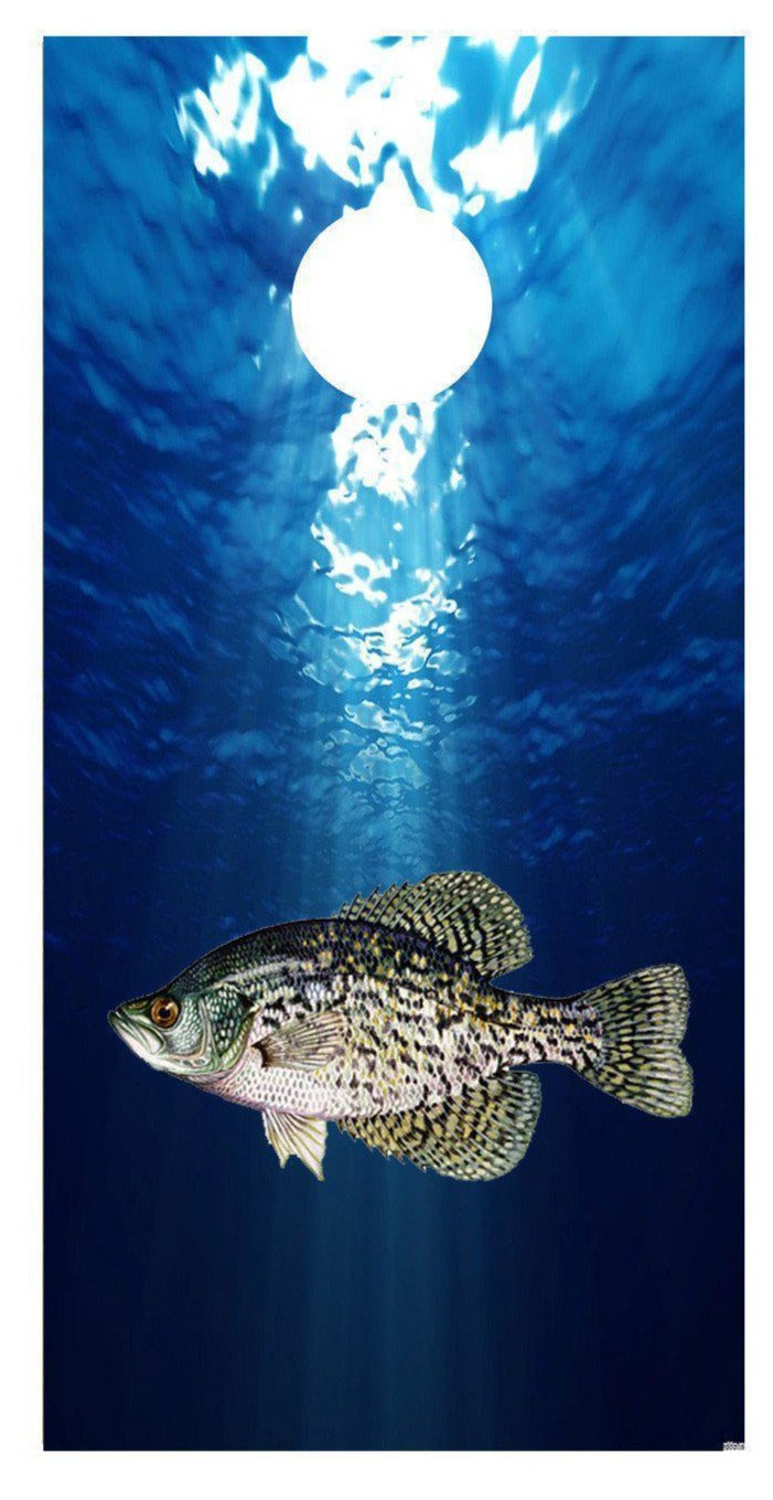 Crappie Fishing No Lettering Corn Hole Board Decal Wrap