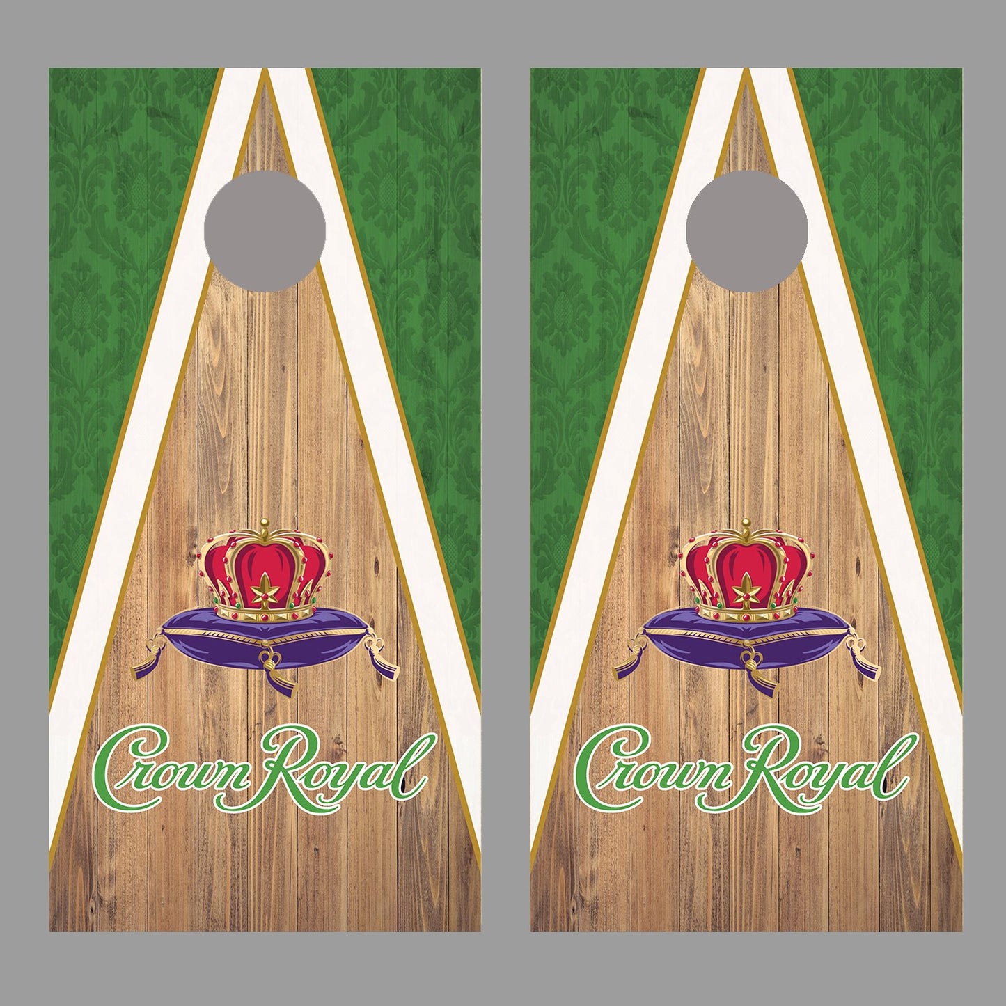 Crown Royal cornhole skins Apple Board Decal Wraps set