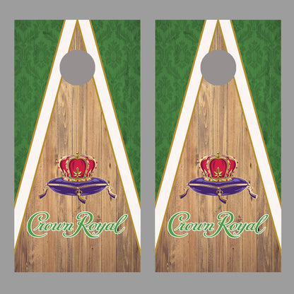Crown Royal cornhole skins Apple Board Decal Wraps set