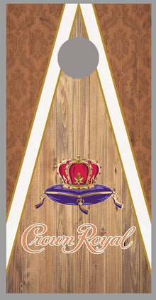 Crown Royal cornhole skins Peach Board Decal Wraps single
