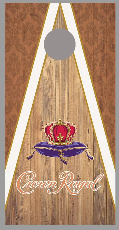 Crown Royal cornhole skins Peach Board Decal Wraps single