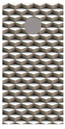 Cube Illusion Cornhole Board Decal Wraps