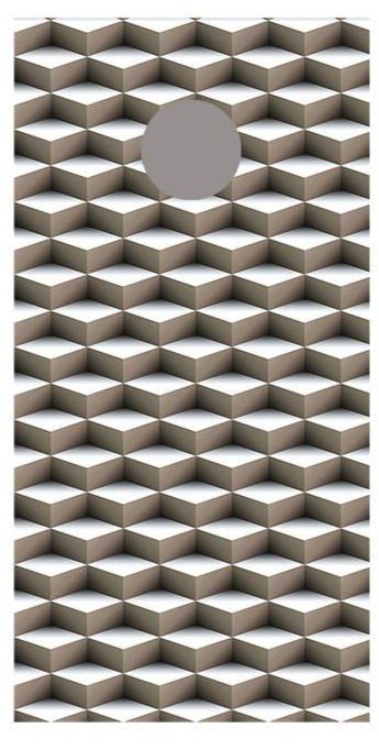 Cube Illusion Cornhole Board Decal Wraps