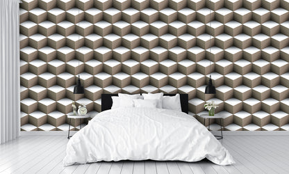 Cube Illusion Wall Mural