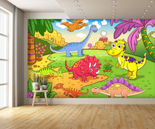 Cute Dinosaurs Wall Mural