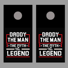 Dad The Man Myth Legend Design A Corn Hole Decal Wrap