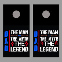 Dad The Man Myth Legend Design D Corn Hole Decal Wrap