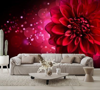 Dahlia Flower Wall Mural