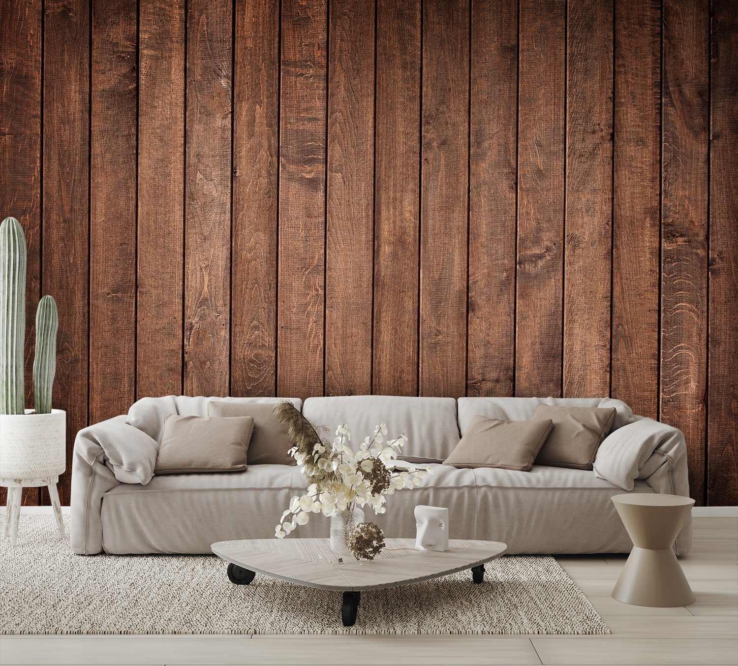 Dark Board barn Siding Wallpaper Custom Designed Wall Mural