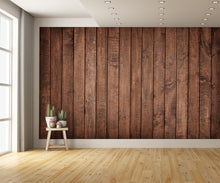Dark Board barn Siding Wallpaper Custom Designed Wall Mural