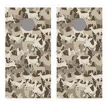 Deer Head Desert Camo Cornhole Board Decal Wraps