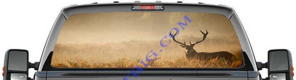 Deer in the Mist-Rear Window Decal-Graphic - Let's Print Big