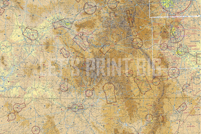 Aeronautical Chart Denver Wall Mural