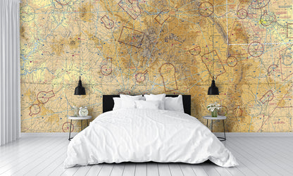 Aeronautical Chart Denver Wall Mural