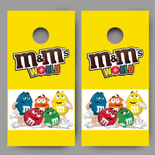 M&Ms Yellow Cornhole Decal Wraps