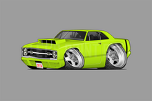 1969 Dart Green Car Art Wall Decal