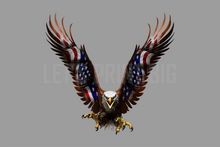 Eagle American Flag Wall Decals of Eagles inside or outside