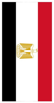 Flag of Egypt Cornhole Decal Wrap