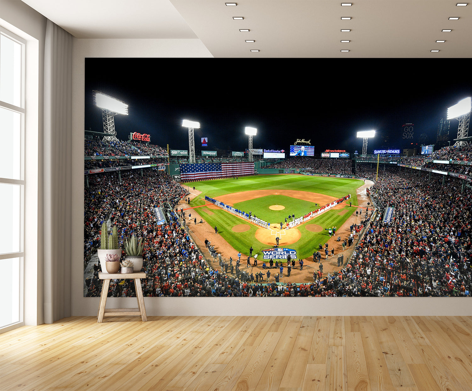 Fenway Park Red Sox Wallpaper Baseball Field Wall Mural extra room